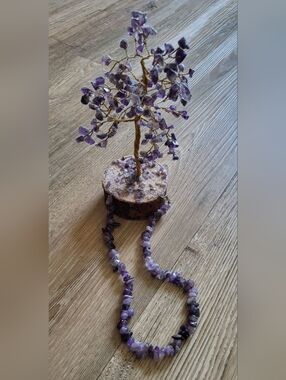 Amethyst Chip Stone Necklace